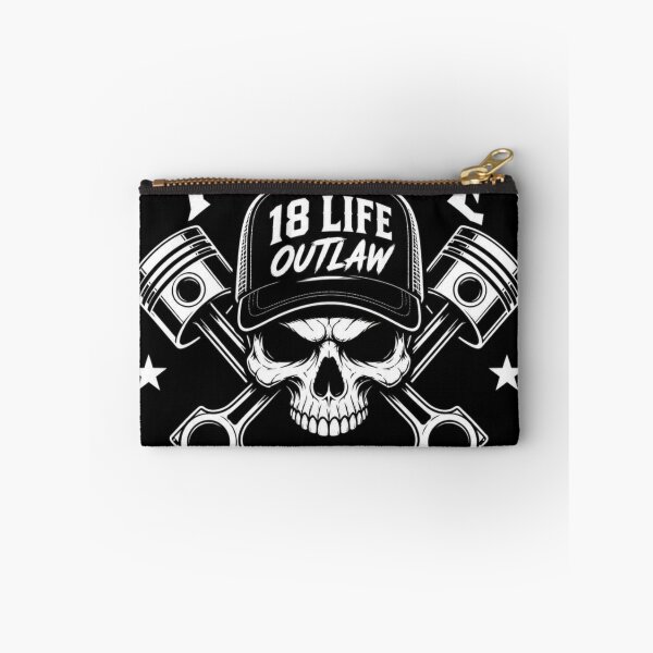 Item preview, 18 Life Outlaw Skull & Pistons Diesel Trucker Graphic Tee designed and sold by Diesel outlaw .