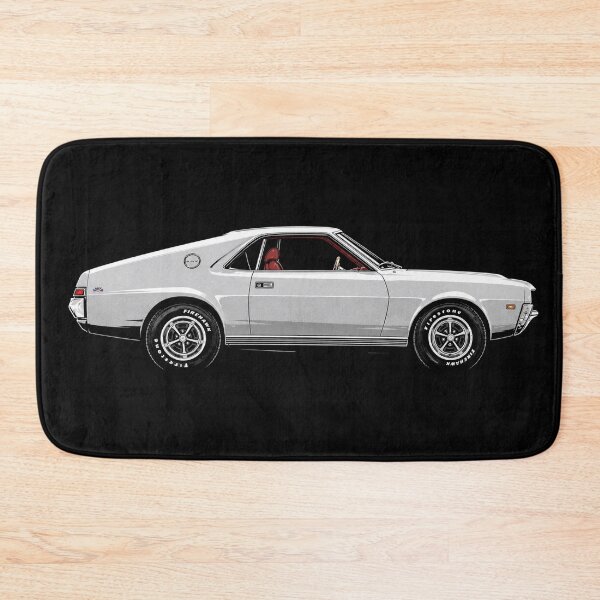 Item preview, 1968 AMC AMX – White American Motors Muscle Coupe Art designed and sold by Stinky Lincy's Apparel Company.