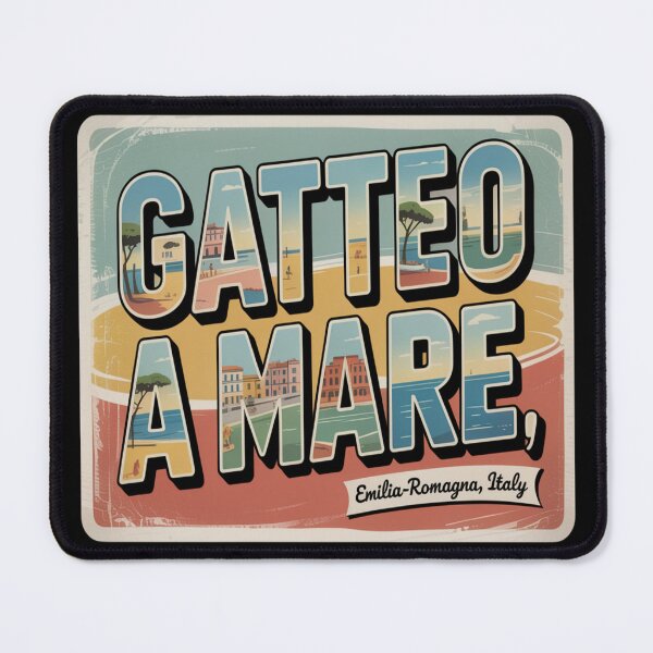 Item preview, Gatteo a Mare Vintage Postcard Sticker – Emilia‑Romagna Italy Retro Beach Art designed and sold by stickercuffs.