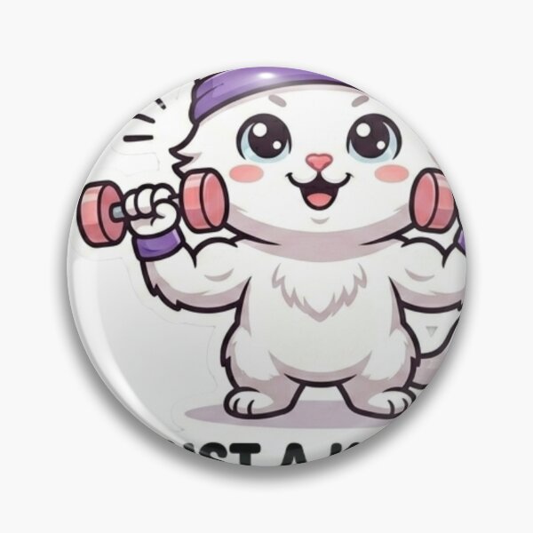 Item preview, Just A Kitten Now A Lion Soon Cute Fitness Cat designed and sold by JeevanStickers.