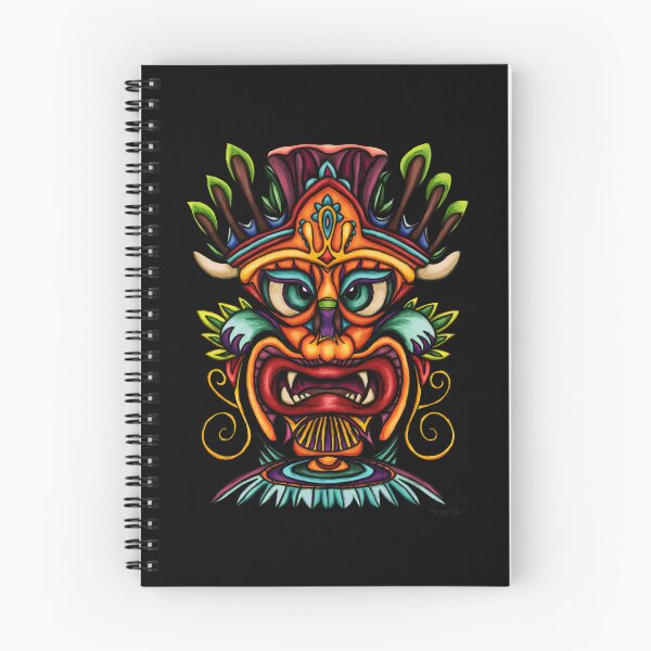 Item preview, Tiki mask, polynesian tiki face designed and sold by NadiaChevrel.