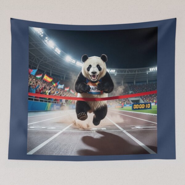 Item preview, Speedy Panda Sets a Land Speed Record designed and sold by Tridentulus.