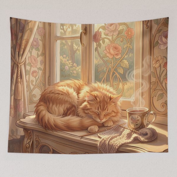 Item preview, Cozy Cat Afternoon designed and sold by Glimmersmith.