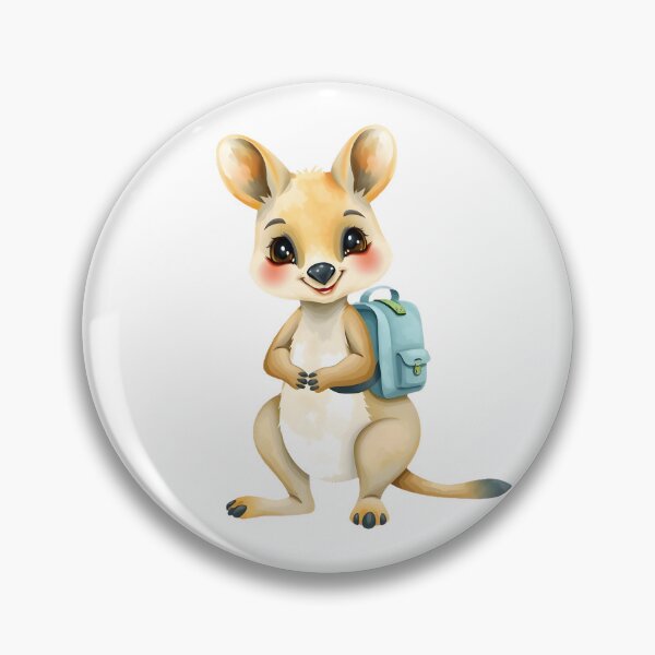 Item preview, Cute Baby Wallaby Student with Backpack designed and sold by Passionread.