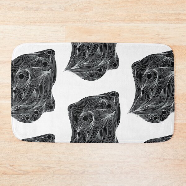 Item preview, Biomorphic Cell Flow — Abstract Black White Line Art designed and sold by SaharArtwork.
