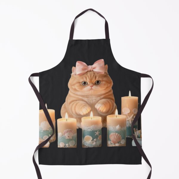 Item preview, Coastal Candle Cat Crafting Magic. designed and sold by Luna's World - Moody Vibes Studio.