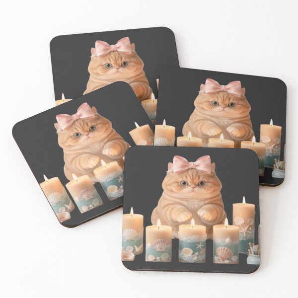 Item preview, Coastal Candle Cat Crafting Magic. designed and sold by Luna's World - Moody Vibes Studio.