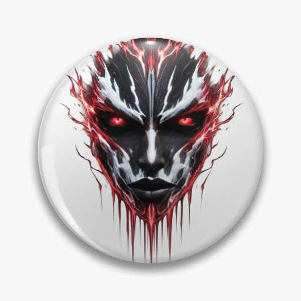 Item preview, Dark Crimson Energy Entity – Abstract Fantasy Face Art designed and sold by SupernovaNote.