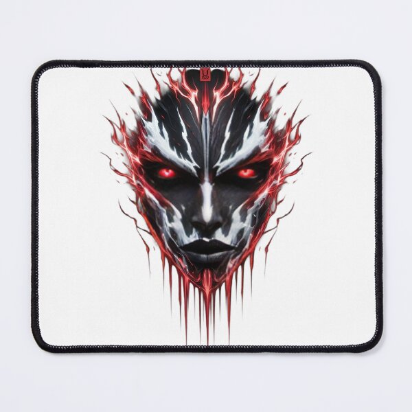 Item preview, Dark Crimson Energy Entity – Abstract Fantasy Face Art designed and sold by SupernovaNote.