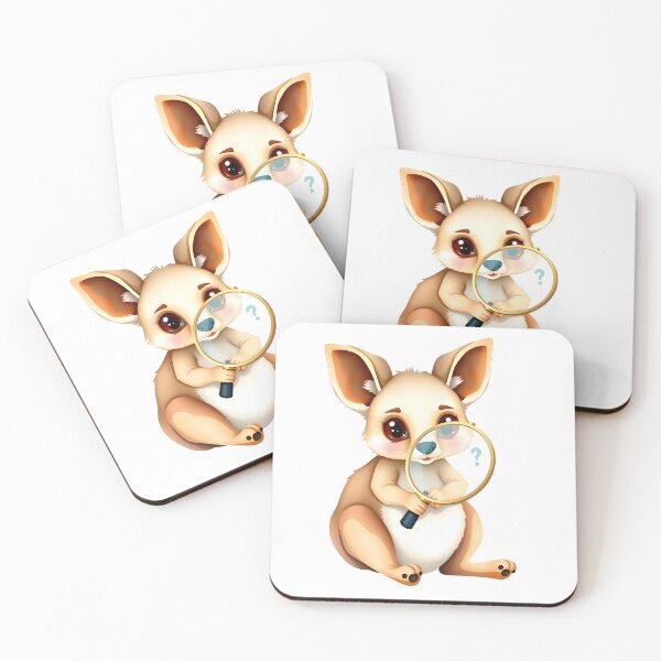 Item preview, Cute Wallaby Detective with Magnifying Glass designed and sold by Passionread.