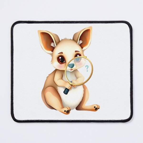 Item preview, Cute Wallaby Detective with Magnifying Glass designed and sold by Passionread.