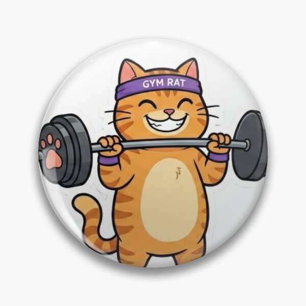 Item preview, I Don't Need Milk I Need Protein Shakes Funny Gym Cat designed and sold by JeevanStickers.