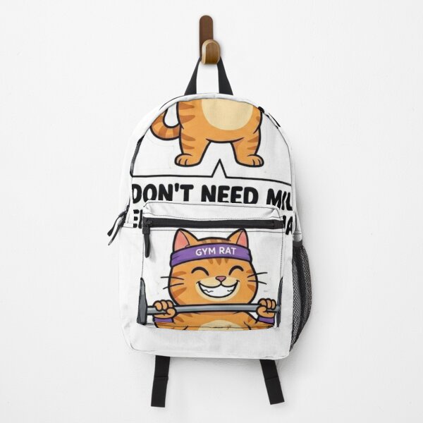 Item preview, I Don't Need Milk I Need Protein Shakes Funny Gym Cat designed and sold by JeevanStickers.