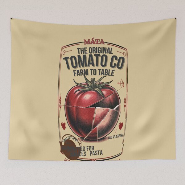 Item preview, MÁTA THE TOMATO – Vintage Stamp T-Shirt designed and sold by CallisC-Arts.