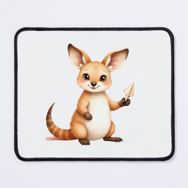 Item preview, Cute Baby Wallaby Holding a Paper Plane designed and sold by Passionread.