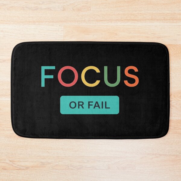 Item preview, Focus Or Fail - Colorful Minimalist Typography Gym Streetwear designed and sold by No Excuses .