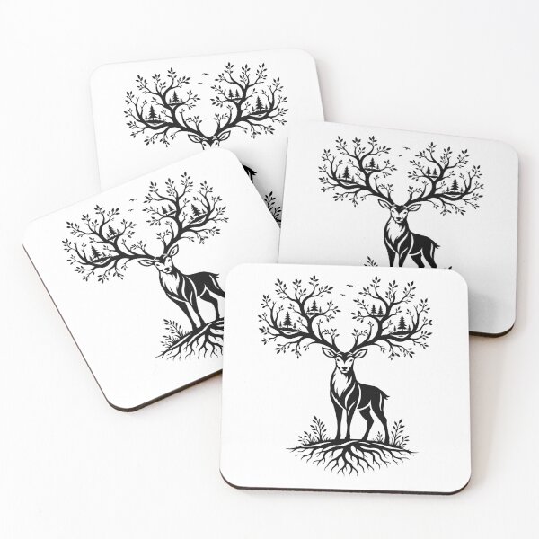 Item preview, Tree Antler Deer | Forest Spirit Wildlife Art designed and sold by Xthes.