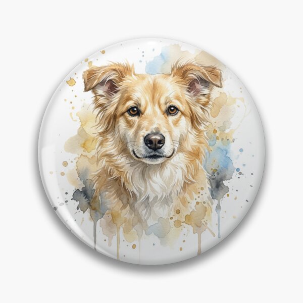 Item preview, Elegant Watercolor Kokoni Dog Portrait designed and sold by DuckOddity.