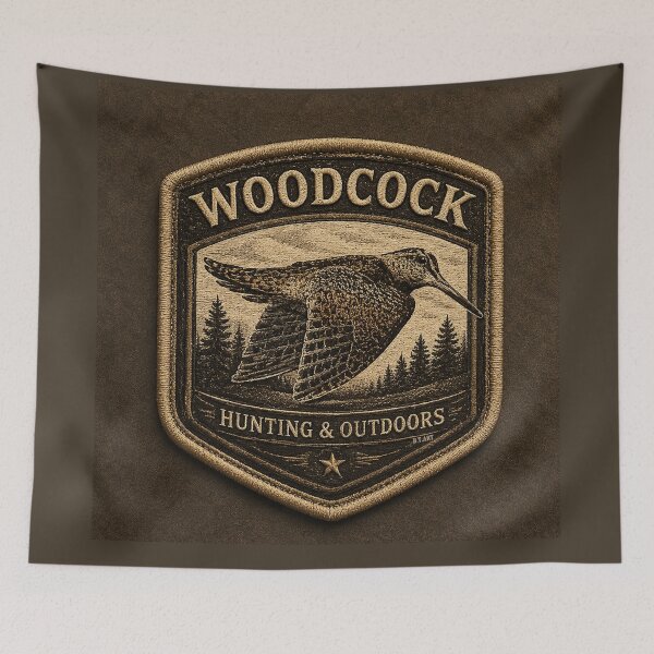 Item preview, WOODCOCK — Hunting & Outdoors Vintage Patch designed and sold by TammyHunterArt.