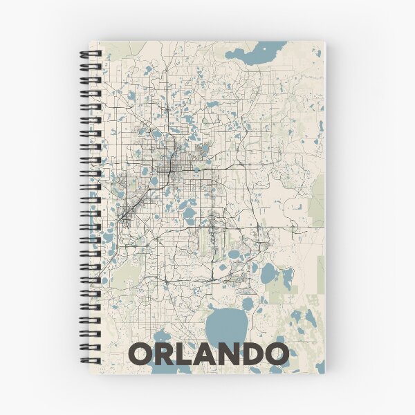 Item preview, Orlando Map designed and sold by MapsNerd.