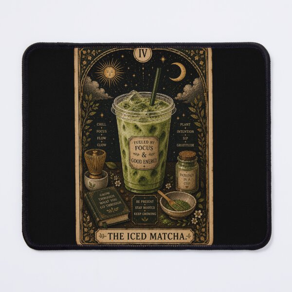 Item preview, The Iced Matcha - Coffee Tarot Edition designed and sold by Midnight-Moss.