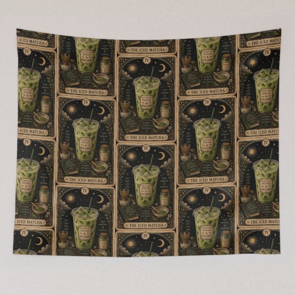 Item preview, The Iced Matcha - Coffee Tarot Edition  designed and sold by Midnight-Moss.