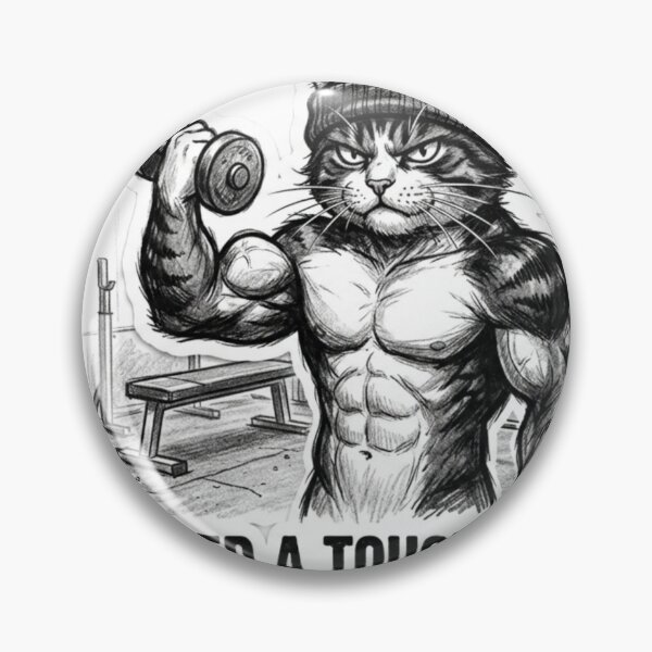 Item preview, Need A Tough Body To Catch Tough Mice Cat designed and sold by JeevanStickers.