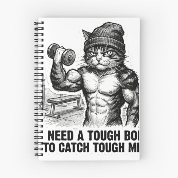 Item preview, Need A Tough Body To Catch Tough Mice Cat designed and sold by JeevanStickers.