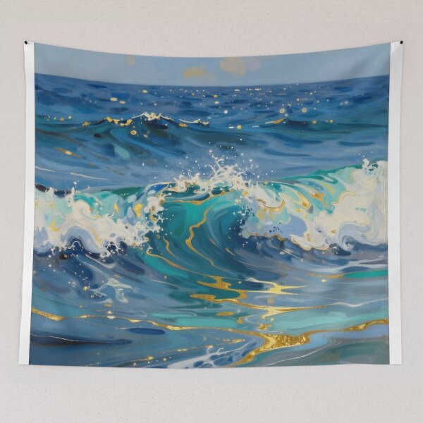 Item preview, Liquid Gold Tides designed and sold by TaBogroupsRed.