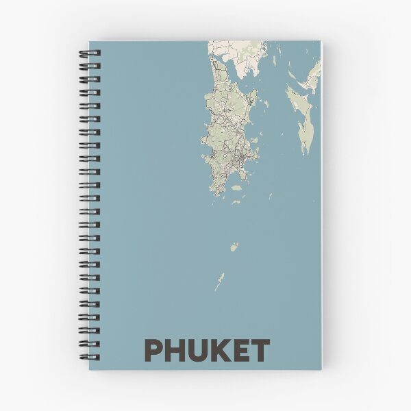 Item preview, Phuket Map designed and sold by MapsNerd.