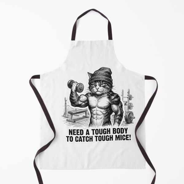 Item preview, Need A Tough Body To Catch Tough Mice Cat designed and sold by JeevanStickers.