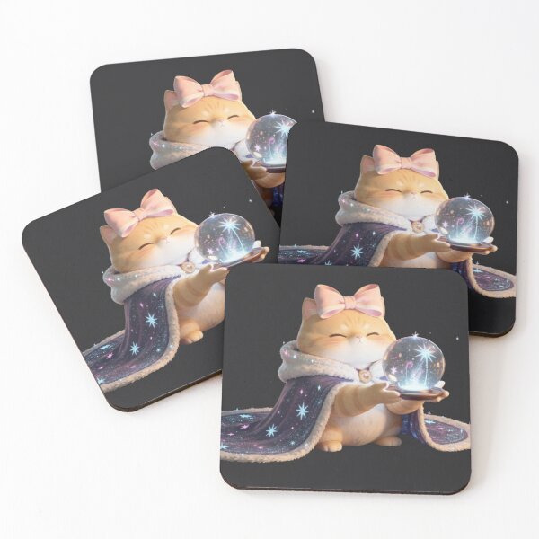 Item preview, Celestial Cat Reading Star Globe designed and sold by Moody Vibes Studio.