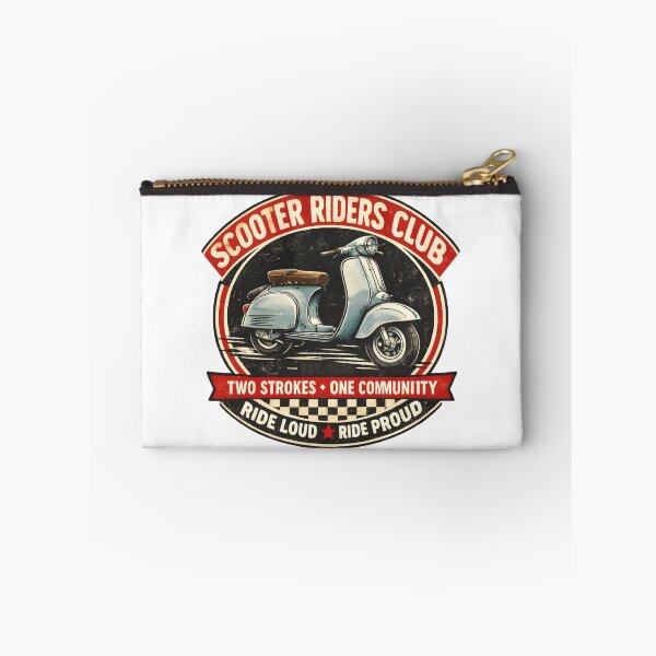 Item preview, Retro Scooter Riders Club T-Shirt – Two Strokes One Community – Ride Loud Ride Proud designed and sold by Smart-as.