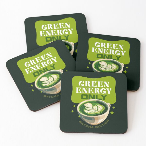 Item preview, Green Energy Only Matcha Edition Retro Design designed and sold by LinaValearte.