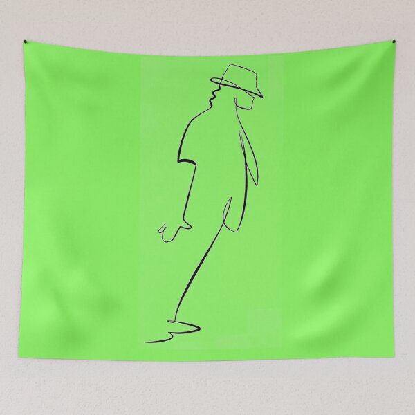 Item preview, Minimalist King of Pop Smooth Criminal Line Art designed and sold by ExploreAura Studio.