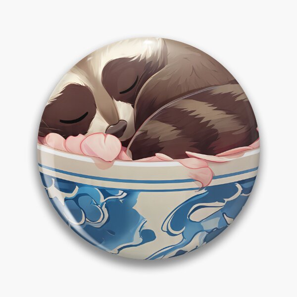 Item preview, Sake Cup Tanuki designed and sold by IllumeInk.