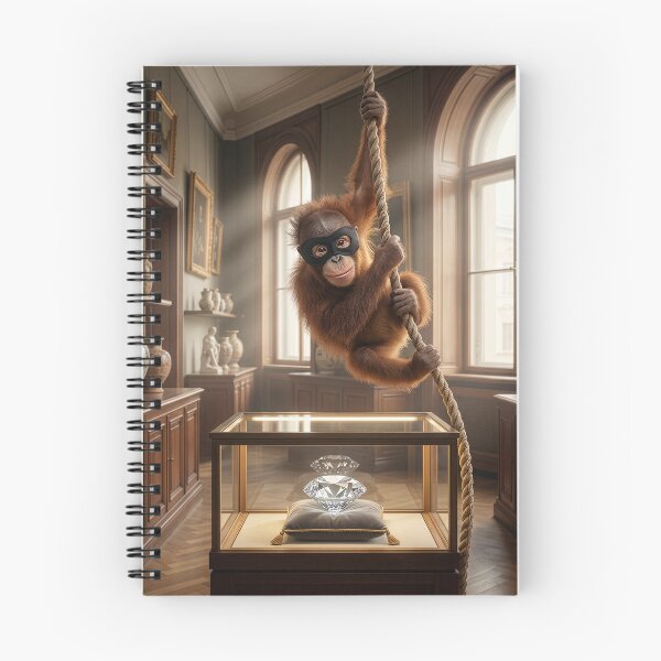 Item preview, Young Orangutan Pulls Off Heist of Century designed and sold by Tridentulus.