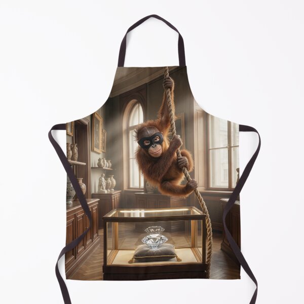 Item preview, Young Orangutan Pulls Off Heist of Century designed and sold by Tridentulus.