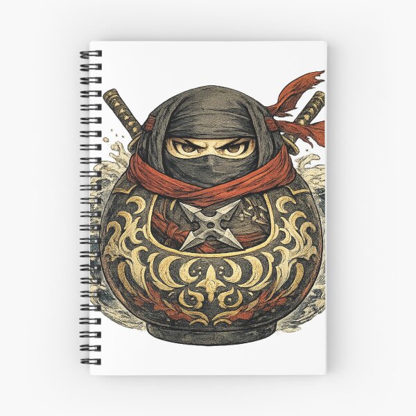 Item preview, Ninja Daruma – Japanese Warrior Spirit Mascot Art designed and sold by JPAN NEO EDO.