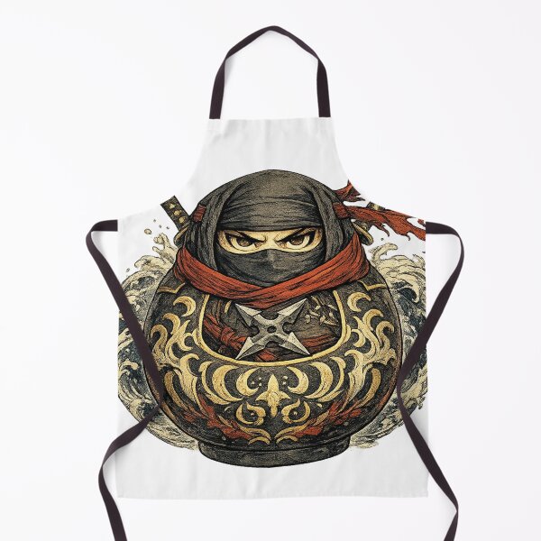 Item preview, Ninja Daruma – Japanese Warrior Spirit Mascot Art designed and sold by JPAN NEO EDO.