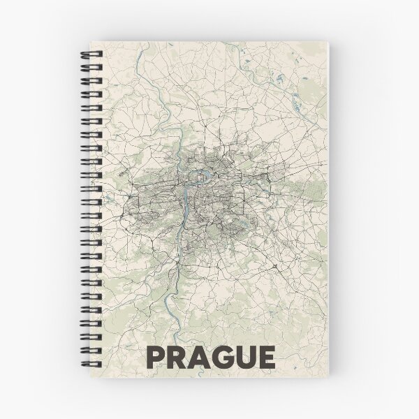 Item preview, Prague Map designed and sold by MapsNerd.