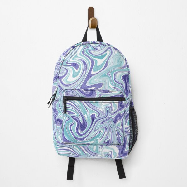 Item preview, Periwinkle and pale blue fluid art, Mauve and icy blue pastel colors designed and sold by NadiaChevrel.