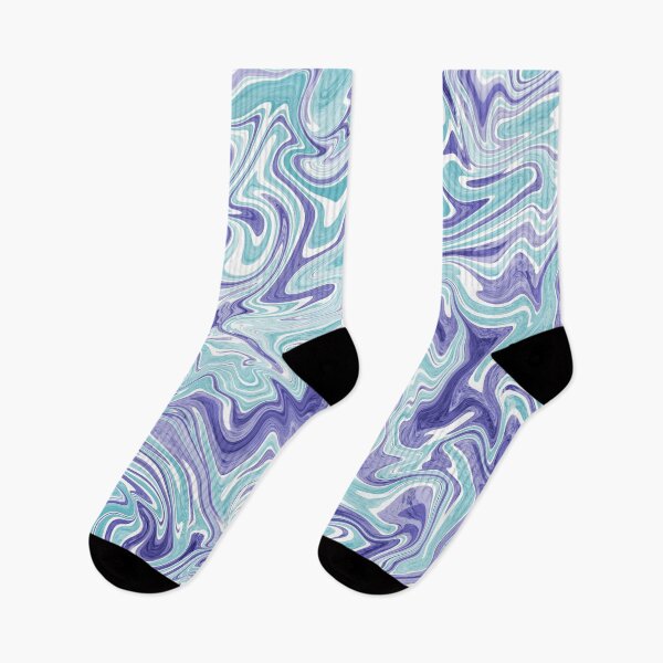 Item preview, Periwinkle and pale blue fluid art, Mauve and icy blue pastel colors designed and sold by NadiaChevrel.