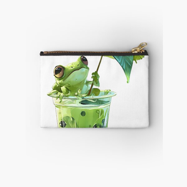 Item preview, Matcha Boba Frog designed and sold by IllumeInk.