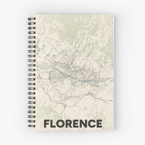 Item preview, Florence Map designed and sold by MapsNerd.