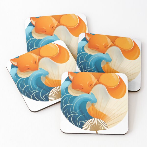 Item preview, Uchiwa Fan Kitsune designed and sold by IllumeInk.