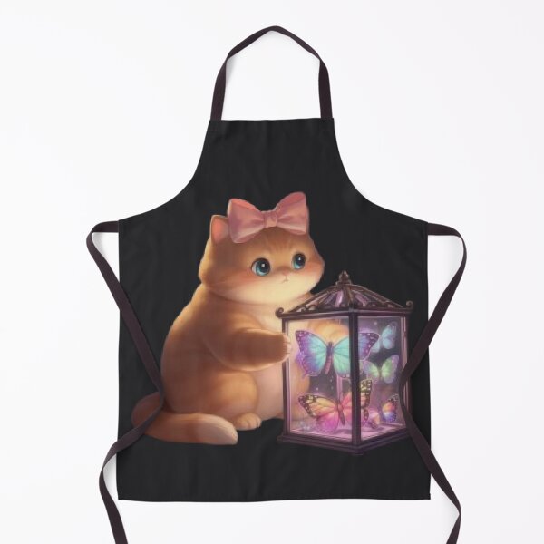Item preview, Gentle Cat Keeper of Butterflies designed and sold by Moody Vibes Studio.