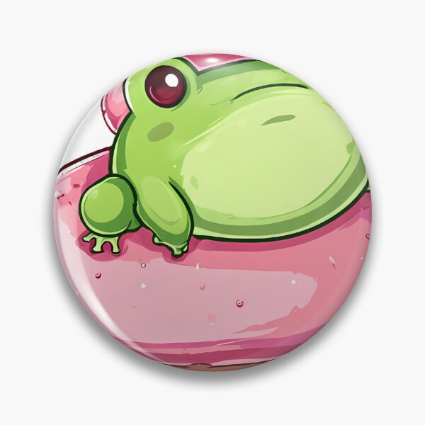 Item preview, Matcha Donut Frog designed and sold by IllumeInk.