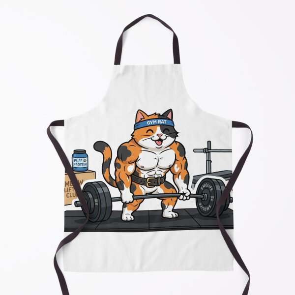 Item preview, Buff Cat Deadlift Heavy Weightlifting Fitness designed and sold by JeevanStickers.