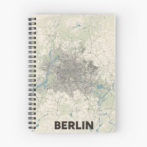 Item preview, Berlin Map designed and sold by MapsNerd.